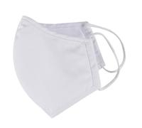Iron Mountain 5 Pack 3 Layer Polyester Cotton Nano Mesh 30 x Washable Face Mask, White