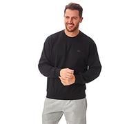 Iron Mountain Men’s Fleece Jumper Crew Neck Sweatshirt Cotton Blend Workwear Pullover Long Sleeve Lightweight Durable Sweatshirts for Men Casual Wear (Black, 3XL)