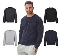 Iron Mountain IMSWT205 Men's Reclaimed Yarn Anti Pil Top Jumper Pullover Sweater Crew Neck Soft Fleece Sweatshirt, Navy, S