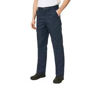 Iron Mountain Men’s Workwear Cargo Trousers with Knee Pad Pockets Heavy Duty Multi Pocket Double Stitched Durable Cotton Blend Work Pants for Construction, Trade and Warehouse (Navy, 30W/33L)