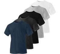 Iron Mountain Mens Crew Neck Organic Cotton Recycled Polyester Eco Friendly Ass