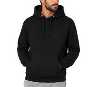Iron Mountain Men's Fleece Hoodie with Kangaroo Pocket Workwear Warm Soft Pullover Cotton Blend Lightweight Durable Winter Hooded Sweatshirt for Men Casual Wear (Black, XXL)
