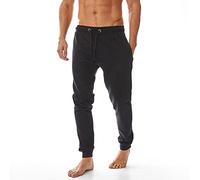 Iron Mountain Men's Jogging Bottoms Reclaimed Yarn Sweatpants Comfortable Jog Pants, Black, XL