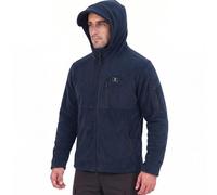 Iron Mountain Men's Technical Fleece Zip Hoodie with Multiple Pockets Warm Durable Heavy-Duty Wind Resistant Anti-Pill Thermal Hooded Sweatshirt for Men Outdoor Winter Casual Wear (Navy, S)