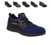 Iron Mountain Men's Work and Utility Safety Shoes With Steel Toe Cap and Protective Midsole Workwear Safety Work Safety Trainers S1P SRC, Blue, UK 11 / EU 45