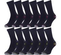 Iron Mountain Men's Work Socks 12 Pack - Heavy Duty Cushioned Workwear Socks