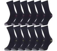 Iron Mountain Men's Work Socks 12 Pack Heavy Duty Cushioned Workwear Socks with
