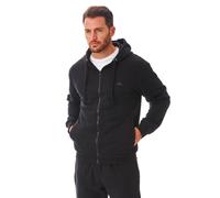 Iron Mountain Mens Reclaimed Yarn Eco Friendly Anti Pil Soft Fleece Flexible Comfortable Workwear Zip Hooded Hoodie Top Sweatshirt, Black, 3X-Large