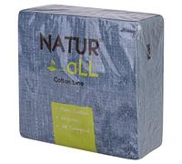 Iron Mountain NaturAll pack of 50 Biodegradable Compostable Sustainable Cotton Napkins, Blue, One Size