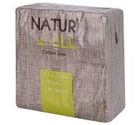 Iron Mountain NaturAll pack of 50 Biodegradable Compostable Sustainable Cotton Napkins, Cocoa, One Size