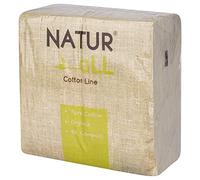 Iron Mountain NaturAll pack of 50 Biodegradable Compostable Sustainable Cotton Napkins, Gold, One Size