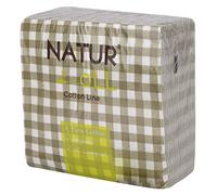 Iron Mountain NaturAll pack of 50 Biodegradable Compostable Sustainable Cotton Napkins, Olive, One Size