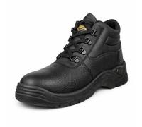 Iron Mountain Unisex Workwear Steel Toecap & Midsole S3 SRC Leather Safety Ankle Boot, Black, UK 7 / EU 41