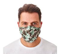 Iron Mountain Workwear 3-Layer Reusable Antibacterial Face Covering, Camo (5 Pack)