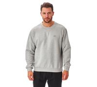 Iron Mountain IMSWT205 Men's Reclaimed Yarn Anti Pil Top Jumper Pullover Sweater Crew Neck Soft Fleece Sweatshirt, Light Grey Marl, S