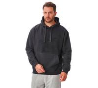 Iron Mountain Mens Soft Fleece Pullover Hooded Hoodie, Reclaimed Yarn Eco Friendly Top, Charcoal Marl, Small