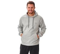 Iron Mountain Mens Soft Fleece Pullover Hooded Hoodie, Reclaimed Yarn Eco Friendly Top, Light Grey Marl, X-Large