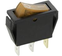 Iron Muscle Amber Orange Rocker switch 240v Ignition for Caravan Dometic Electrolux Fridge