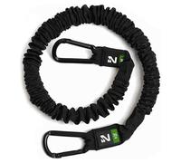 Iron Neck Resistance Band - Durable Exercise Band with Steel Carabiners for Neck Trainer, Exerciser, & Strengthener - Training, Strength Workouts, Stretching, & Rehab - for Home & Gym Use - 35 lbs.