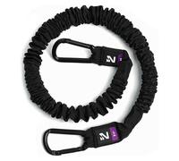 Iron Neck Resistance Band - Durable Exercise Band with Steel Carabiners for Neck Trainer, Exerciser, & Strengthener - Training, Strength Workouts, Stretching, & Rehab - Home Gym Accessories - 5 lbs.