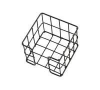 Iron Note Holder 27x95x80mm Metal Note Storage Box Memo Pad Block Holder Notepads Box for Desk Organization Storage