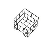Iron Note Holder 27x95x80mm Metal Note Storage Box Memo Pad Block Holder Notepads Box for Desk Organization Memo Pad for Desk