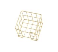 Iron Note Holder 27x95x80mm Metal Storage Box Memo Pad Block Notepad Desk Organizer Storage