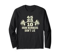 Iron Numbers Don’t Lie Strength Training Motivation Long Sleeve T-Shirt