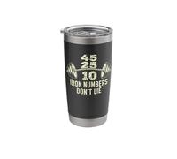Iron Numbers Don’t Lie Strength Training Motivation Stainless Steel Insulated Tumbler