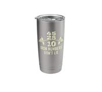 Iron Numbers Don’t Lie Strength Training Motivation Stainless Steel Insulated Tumbler