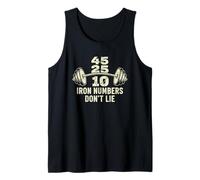 Iron Numbers Don’t Lie Strength Training Motivation Tank Top