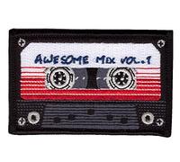 Iron on Awesome Mix Tape Cassette Retro 80's Morale Tactical Patch by Titan One