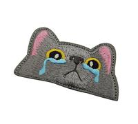 Iron-on Design Patch - 2.76 Inch Polyester Badge | Durable Cat Embroidery Applique - Ideal for Repairing Clothes, Jeans, Jackets, Shirts, Backpacks, Creative Gift, Fashion