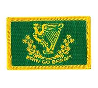 Iron-On Embroidered Crest Patch of Ireland "Erin Go Bragh" Flag