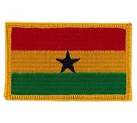 Iron-On Embroidered Ghana Flag Patch for Backpack