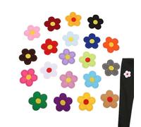 Iron-on Flower Patches - Easy to Use Iron on Flower Patches Reliable Flower Patches Iron On | Embroidered Sew on / Iron on Patches Applique for Jeans Clothes