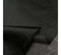Iron-On Fusible Interfacing - 90cm Wide - Nonwoven Fabric, Different Weights for Sewing, Dressmaking, Crafts, Collars, DIY Tailoring & Quilting Stabiliser (Medium Weight, Black, pre Cut 2 Metres)