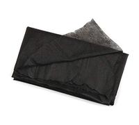 Iron On Fusible Interfacing Black Lightweight Fabric 100cm Wide Per Metre
