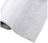 Iron On/Fusible Interfacing Fabric - Light Weight 75cm Wide - 2 Metres - White (Non-Woven)