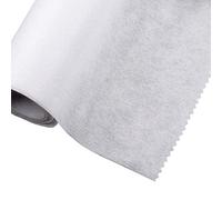Iron On/Fusible Interfacing Fabric - Medium Weight 90cm Wide - 3 Metres - White (Non-Woven)