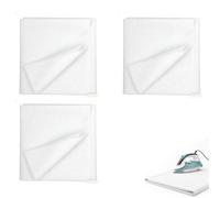 Iron On Interfacing for Sewing, Fusible Fleece Interfacing Fabric Iron On, Medium Weight Fusible Interfacing for Bag Making, 1m x1m White Iron On Interfacing for Quilting and Crafting