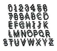 Iron on Letter and Number Patches, Embroidered Alphabet A-Z and Numbers 0-9, Blue, DIY Appliques for Clothes Hats Jeans Socks, 1-1.5 Inch, 72 Pieces (Black Number Alphabet (72PCS))