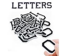 Iron on Letters 26 Pieces,Iron-on Transfers Embroidery Letter for Patches,Decorate Clothing,T Shirts,Bags,Hat,Shoes,Hot-melt aAdhesive Iron on Letter Patches