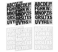 Iron on Letters for Clothes, 6 Sheets Heat Transfer Letters 2 Inch Alphabets Patches for Sport T Shirts Clothing DIY Crafts (Black, White)