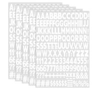 Iron on Letters White, 5 Sheets Iron on Letters for Clothes 1 Inch Heat Transfer Numbers and Alphabets for Clothing Sports T Shirt