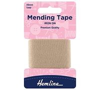 Iron-On Mending/Repair Tape 100cmx38mm: Beige