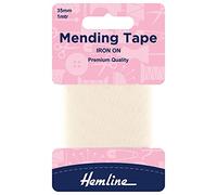 Iron-On Mending/Repair Tape 100cmx38mm: Cream by Hemline