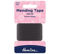 Iron-On Mending/Repair Tape 100cmx38mm: Dark Grey