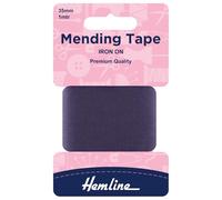 Hemline Iron-On Mending/Repair Tape 100cm x 38mm Navy