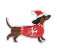 Iron on Motif Christmas Dachshund